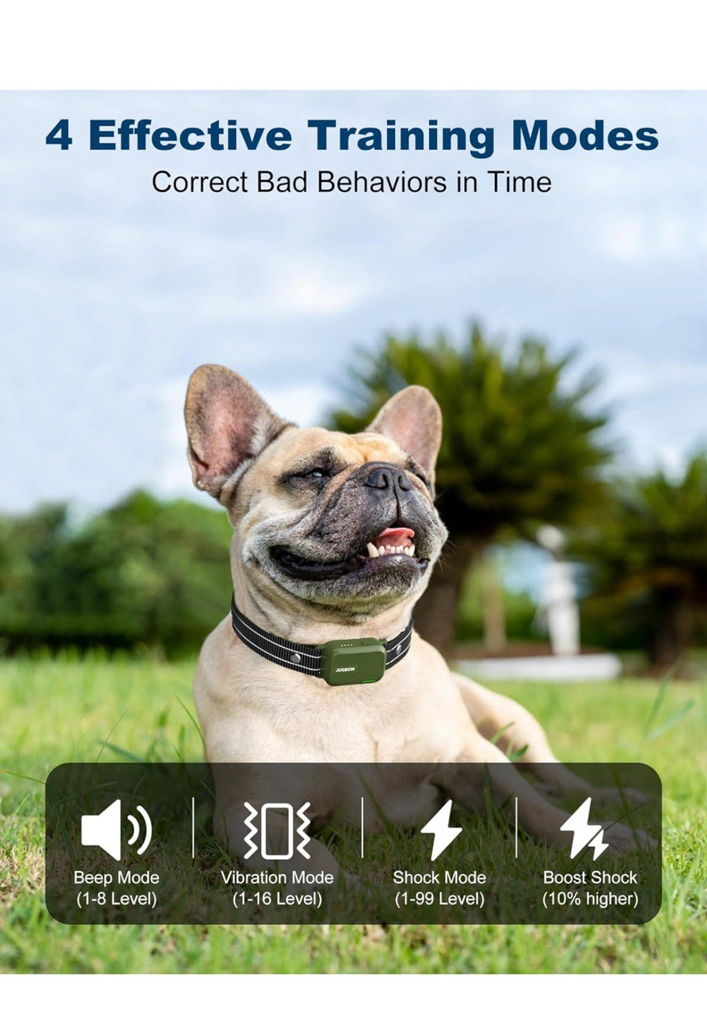 Jugbow Dog Shock Collar - 3300FT Dog Training Collar with Remote1