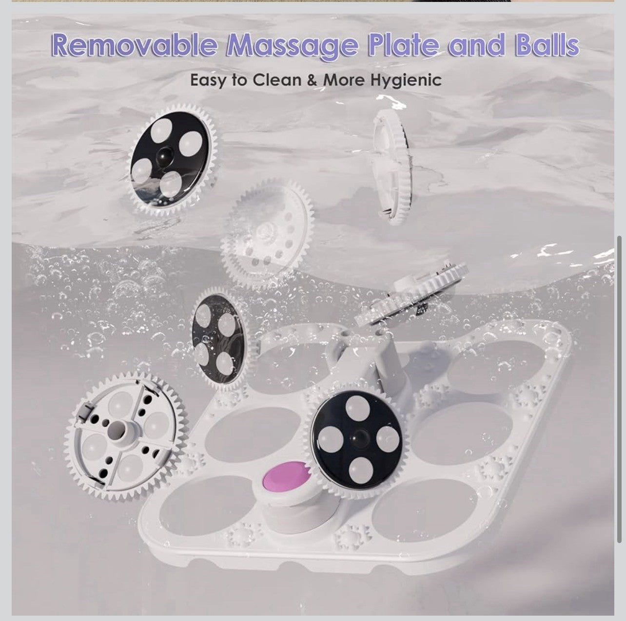 Collapsible Foot Spa Electric Rotary Massage, Foot Bath with Heat, Bubble,Tem...3