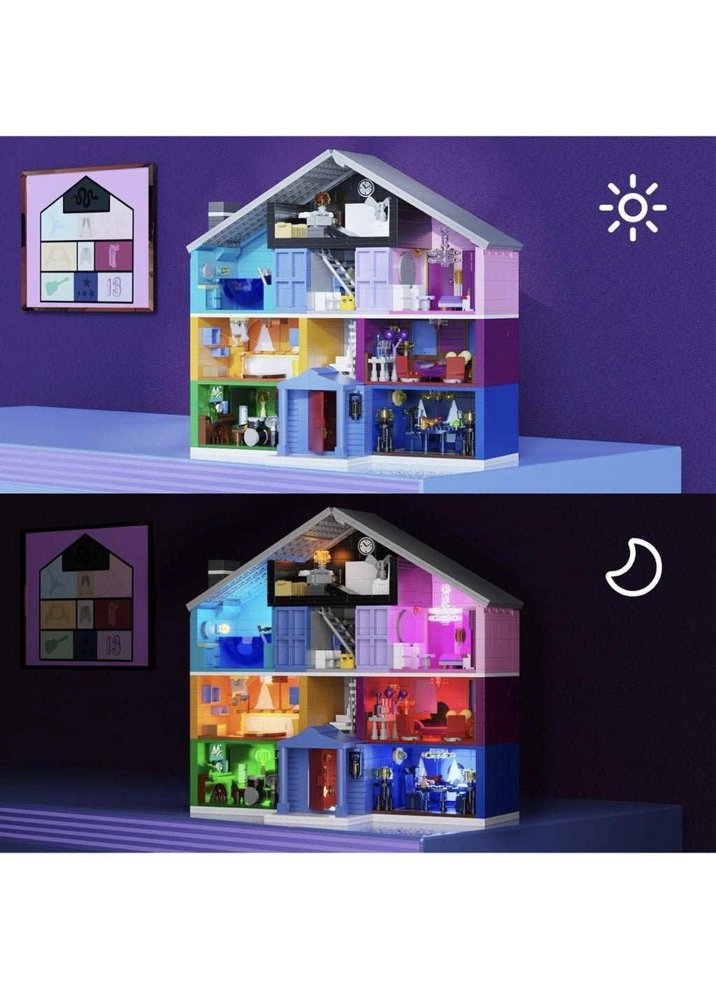 Juego de construcción de Star House, modelo de juguete de Star House compatibl5