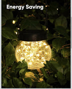 Solar Lights Outdoor Waterproof 12-Pack, Solar Powered Hanging Lantern Cracked G2
