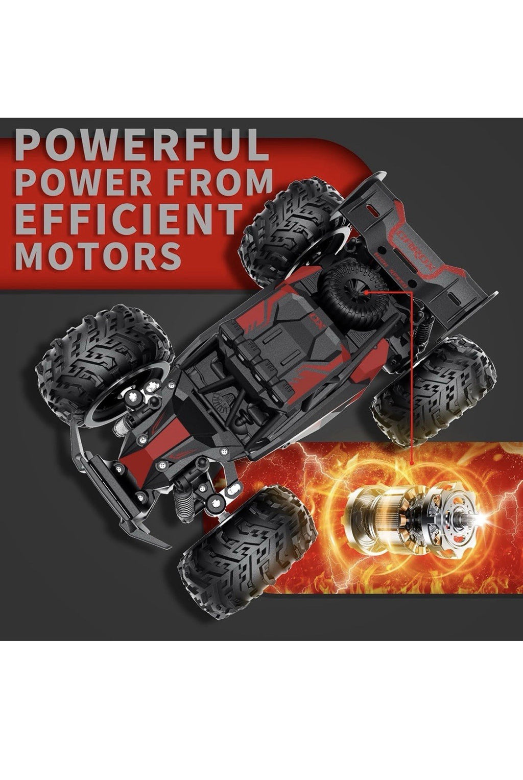 Carox Remote Control Car, 2.4GHz 25KM/H High Speed RC Car, 1:18 Off-Road Monster5