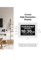 American Lifetime New 2026 Dementia Clock Large for Seniors, Digital Clock2