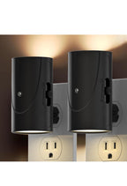 Luz nocturna enchufable, sensor de anochecer a amanecer, brillo ajustable (0-100