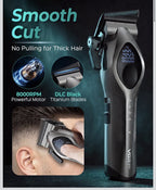 Cordless Hair Clipper Trimmer Set 9 Guide Combs Fade Blade USB-C Rechargeable1