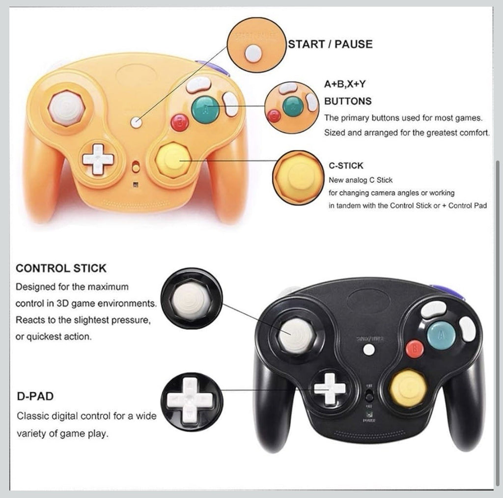 VTone Controlador inalámbrico de cubo de juegos, 2 piezas 2.4G inalámbrico1