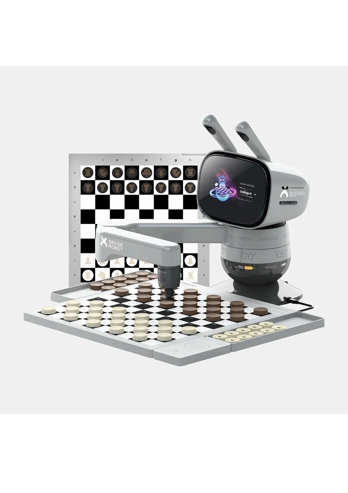 SenseRobot Lite — AI Robotic Chess & International Draughts (10×10) Set | 25 C0