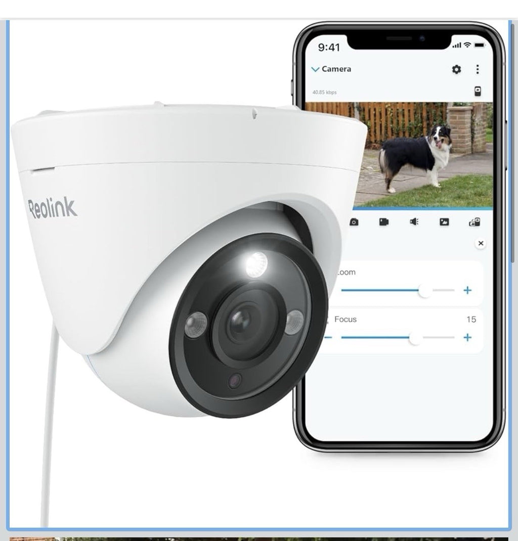 REOLINK 4K PoE Security IP Camera, Turret Camera Outdoor with 3X Optical Zoom,0