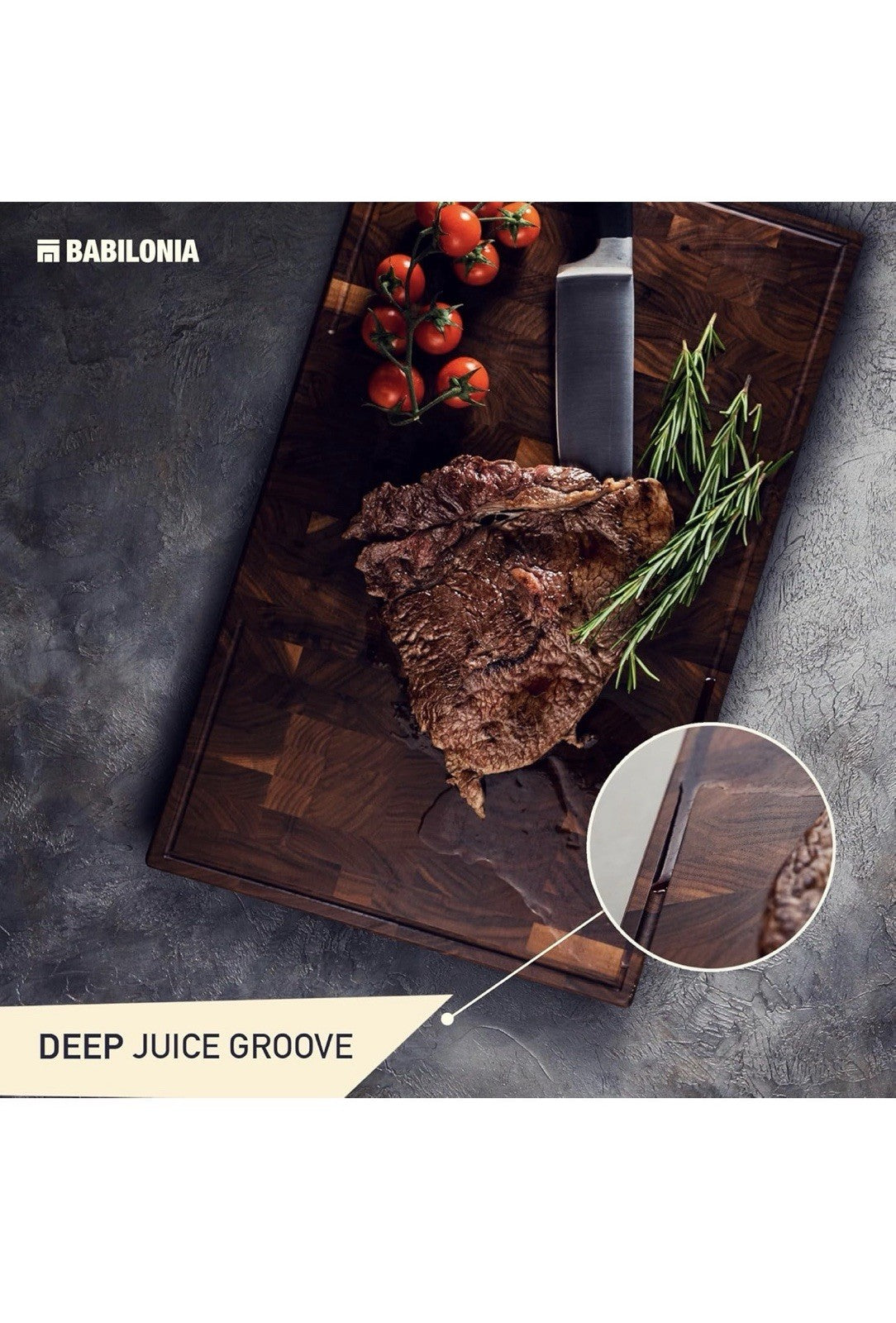 Tabla de cortar de nogal negro americano (extra gruesa de 1.7 pulgadas), calidad2