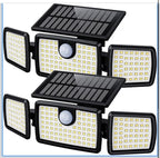 MIHANI Solar Flood Lights Outdoor, 2500LM Motion Sensor Security Lights with 2700