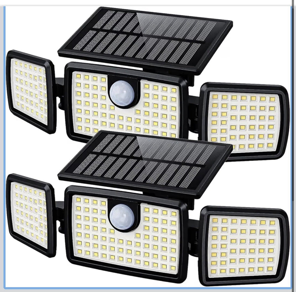 MIHANI Solar Flood Lights Outdoor, 2500LM Motion Sensor Security Lights with 2700