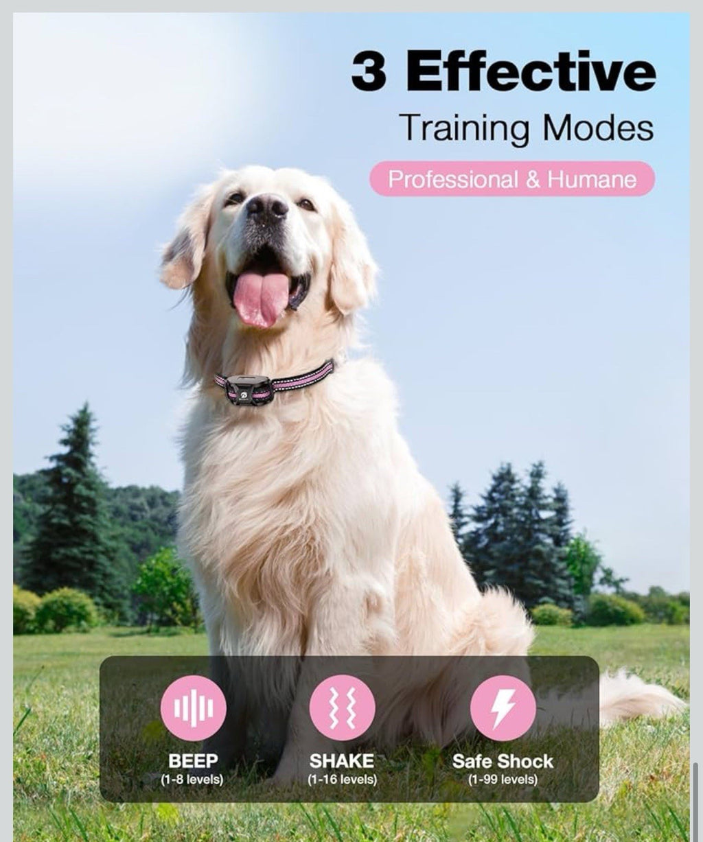 Bousnic Dog Shock Collar - 3300Ft Dog Training Collar with Remote for 5-120lb...7
