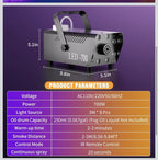 700W Fog Machine,14 Color Smoke Machine with 8 RGB LED Lights for Halloween Mini1