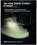 2500 Lumens Rifle Laser Light Combo Compatible with M-Rail, Rechargeable2
