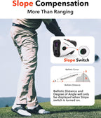 REDTIGER Golf Rangefinder with Slope Switch, 1200 Yards Range Finder Golfing, 7X Magnification, Flag Pole Locking Vibration, Rechargeable Range Finders with...