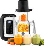 MOMYEASY Baby Food Maker, Multifunction Processor Chopper Grinder, Baby Food Steamer and Puree Blender in-One, with Bottle Warmer, Auto Cooking &...