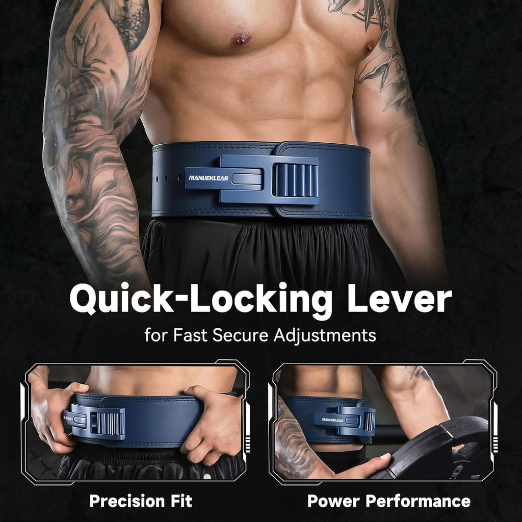Lever Lifting Belt for Man and Women, Weightlifting with Adjustable Heavy Duty Buckle, Professional Weight Lifting Belt
