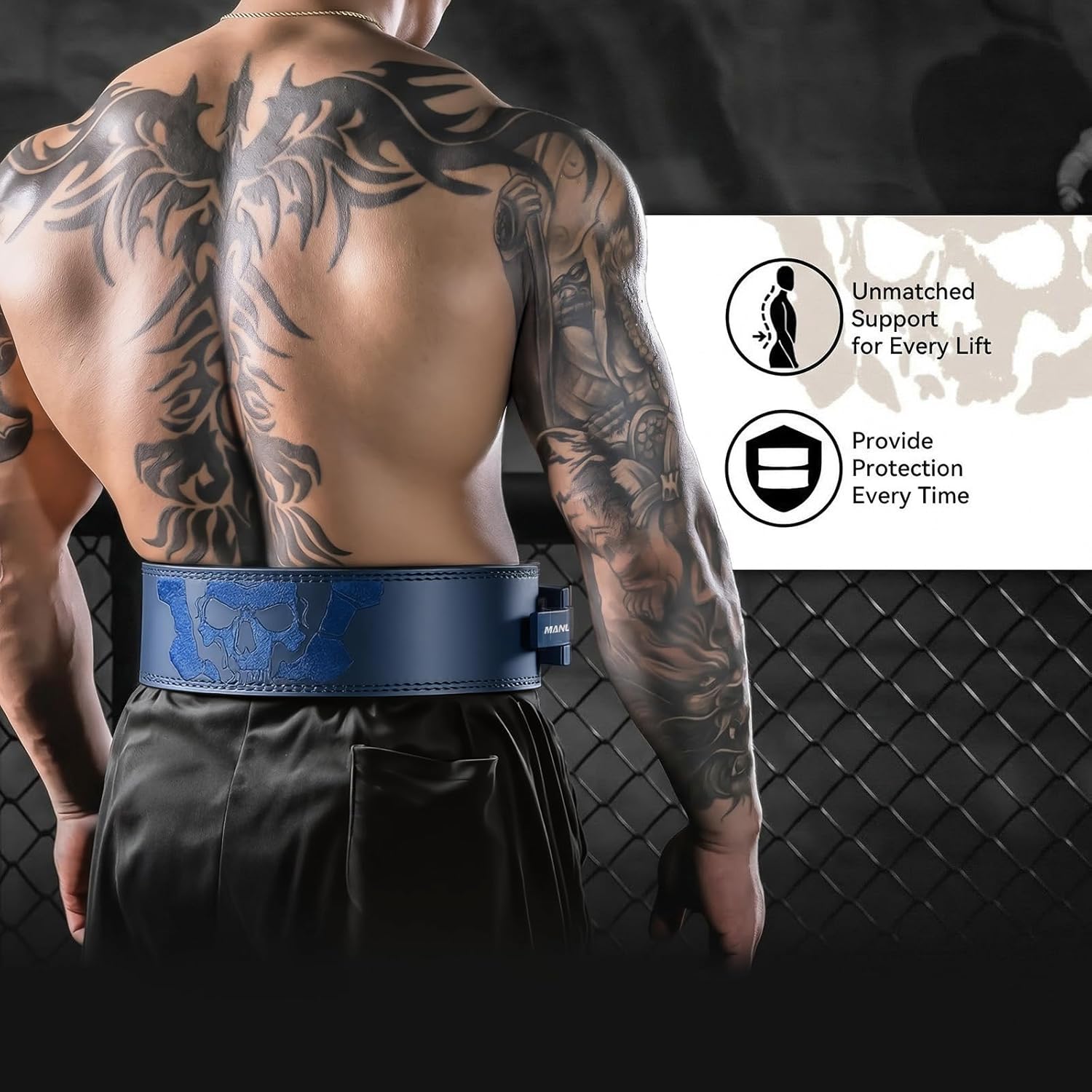 Lever Lifting Belt for Man and Women, Weightlifting with Adjustable Heavy Duty Buckle, Professional Weight Lifting Belt