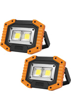 OTYTY LED Work Light Rechargeable, 30W 1500LM Battery Powered Portable Flood Lights with Magnetic Base, 4200mAh Battery for Camping Outdoor Car Repairs Job Site Lighting 2 Pack