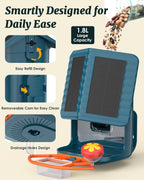 BIRDSFAVE Bird Feeder with Camera Solar Powered, 2K Live Arrival Alert Auto Capture Video with 32GB TF Card, AI Identify Smart Camera Bird Feeder Ourdoor...