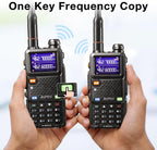 BAOFENG UV-5RM Plus 10W Dual Band Ham Radio Handheld, NOAA FM Airband Receiver, Long Range Two Way Radio with 8" & 15" ANT, Programming Cable,...