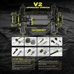 1/10 Brushless RC Cars, Monster Truck, 50+ MPH, 4WD, Waterproof, Carbon Fiber, Black, Ages 8+