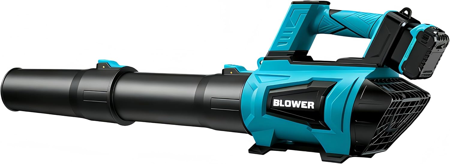 Cordless Leaf Blower Compatible with M Akita 18V Battery(No Battery) - 250MPH| 750CFM | 6 Speed Brushless Turbo Powerful Electric Leaf Blowers for Lawn Care, Patio, Blowing Leaves