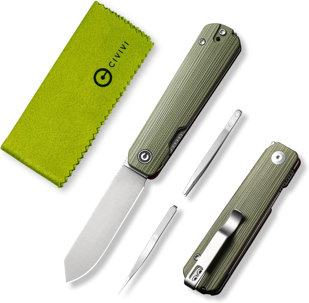 Navaja multiherramienta 3 en 1 CIVIVI Sendy con pinzas y palillo, Ben Petersen diseñó un cuchillo plegable para uso diario en acampada EDC, regalos perfectos para hombres...