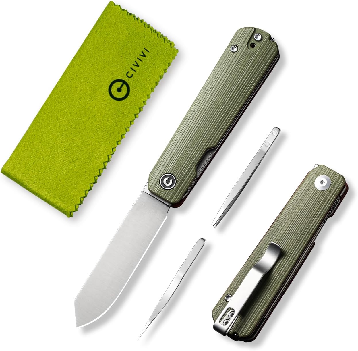 Navaja multiherramienta 3 en 1 CIVIVI Sendy con pinzas y palillo, Ben Petersen diseñó un cuchillo plegable para uso diario en acampada EDC, regalos perfectos para hombres...