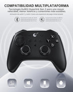 GuliKit TT MAX Wireless Controller for PC, Android, iOS, Switch 1/2, 720° Adjustable TMR Joystick, with 950mAh Long-Lasting Battery, Switch Wake-Up Function and 4 Detachable Metal Back Buttons-Black
