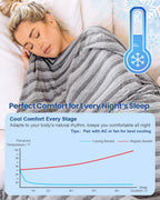 Ailemei Direct Cooling Blanket(Twin XL Size) for Hot Sleepers, Double Sided Cold Effect, Lightweight Breathable Summer Blankets for Bed, Transfer Heat to...
