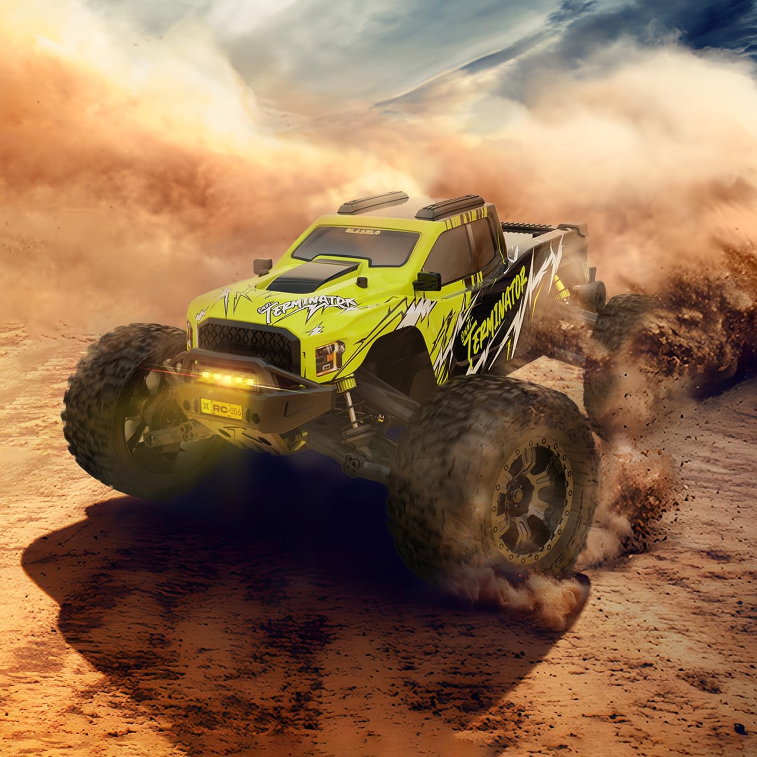 AMORIL 1/10 RTR Brushless Fast RC Cars for Adults,Max 50mph Hobby Electric Off-Road Monster Truck,Waterproof High Speed RC Car 4WD Remote Control Car with...