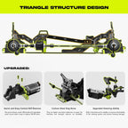 AMORIL 1/10 RTR Brushless Fast RC Cars for Adults,Max 50mph Hobby Electric Off-Road Monster Truck,Waterproof High Speed RC Car 4WD Remote Control Car with...