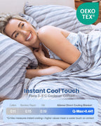 Ailemei Direct Cooling Blanket(Twin XL Size) for Hot Sleepers, Double Sided Cold Effect, Lightweight Breathable Summer Blankets for Bed, Transfer Heat to...