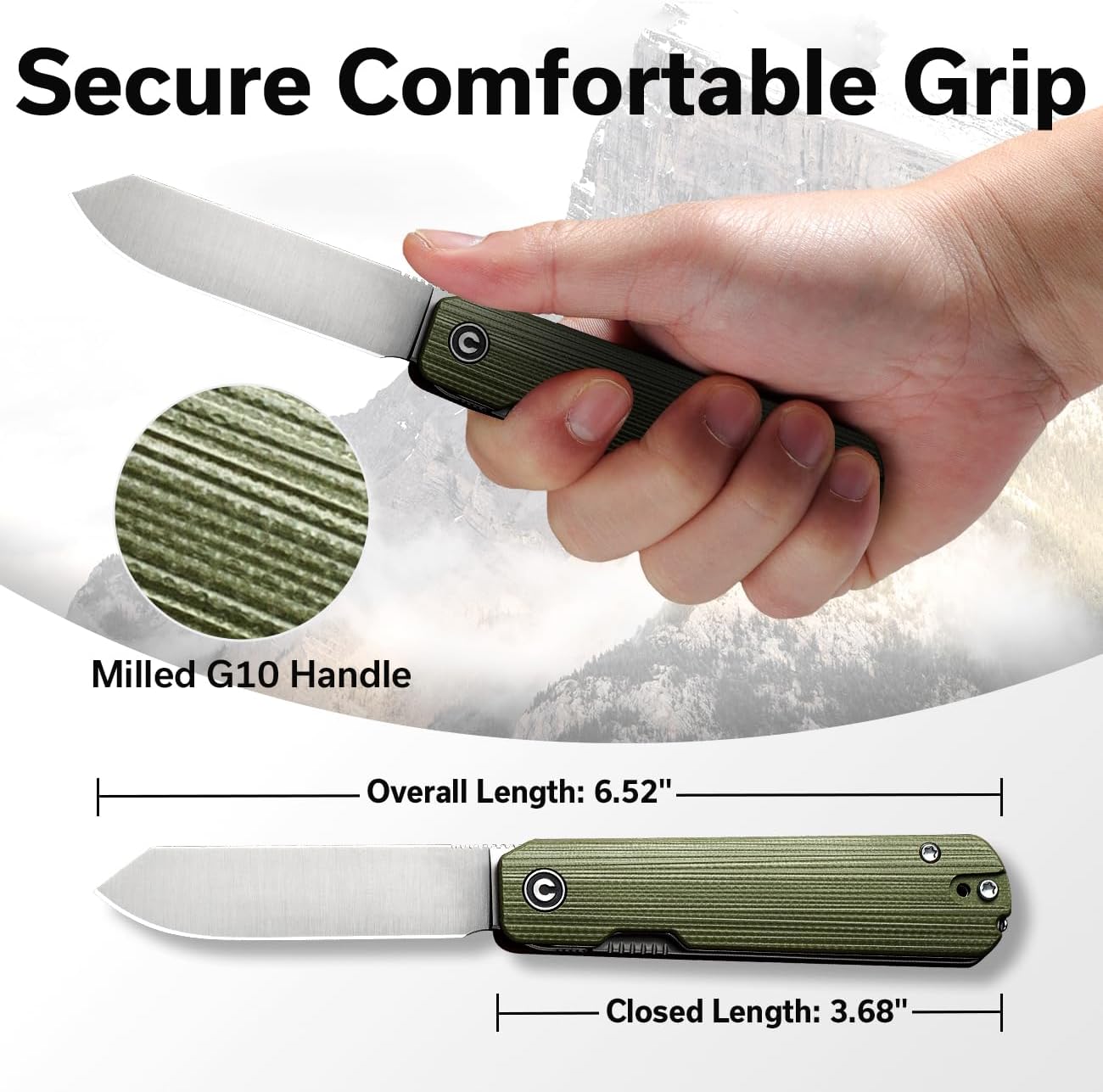 Navaja multiherramienta 3 en 1 CIVIVI Sendy con pinzas y palillo, Ben Petersen diseñó un cuchillo plegable para uso diario en acampada EDC, regalos perfectos para hombres...