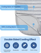 Ailemei Direct Cooling Blanket(Twin XL Size) for Hot Sleepers, Double Sided Cold Effect, Lightweight Breathable Summer Blankets for Bed, Transfer Heat to...