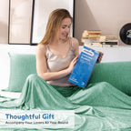 HOMFINE Cooling Blanket for Hot Sleepers - Summer Blanket Thin Lightweight Breathable Soft Double Side Enhanced Cooling for Bed Couch Sofa, Keep Cool for... Color:Green