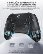 GuliKit TT MAX Wireless Controller for PC, Android, iOS, Switch 1/2, 720° Adjustable TMR Joystick, with 950mAh Long-Lasting Battery, Switch Wake-Up Function and 4 Detachable Metal Back Buttons-Black