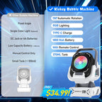 Kiskey Bubble Machine,20000+ Per Minute Bubble Maker for Parties,Outdoor Toys for Kids,Rechargeable/with Remote Control / 7 Color RGB Lights,Wedding...