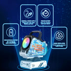 Kiskey Bubble Machine,20000+ Per Minute Bubble Maker for Parties,Outdoor Toys for Kids,Rechargeable/with Remote Control / 7 Color RGB Lights,Wedding...