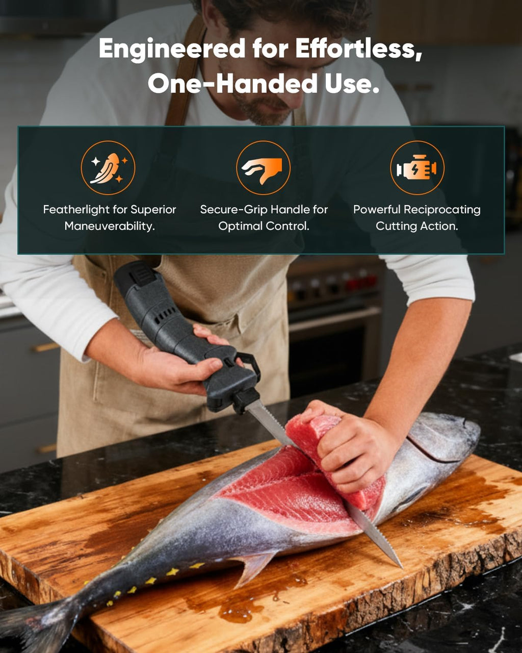 SAKERNEO Electric Fillet Knife for Fish - Cordless Fillet Knife with 7-Inch 9-Inch 10-Inch Steel Blades, Dual Battery Fillet Knife Set, Electric Fish Fillet...