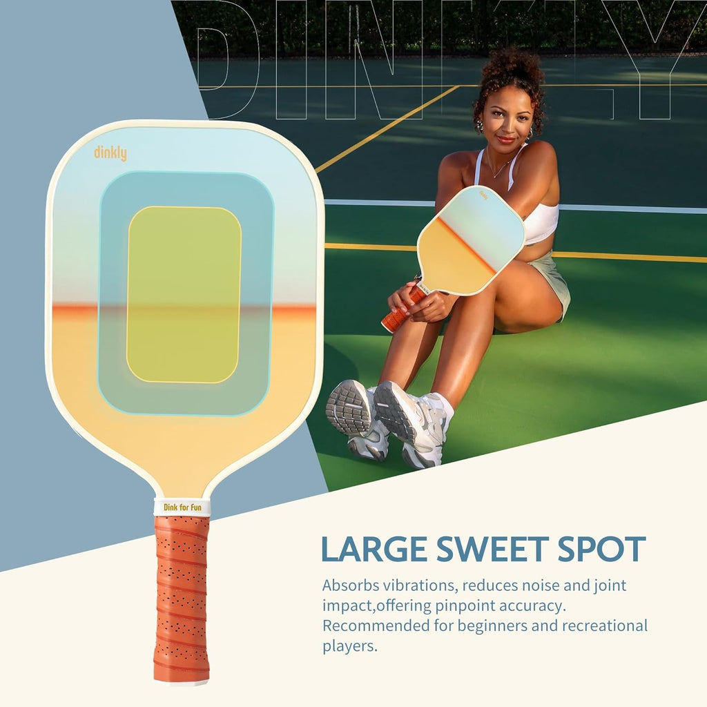 Pickleball Paddles Set of 2/4- USAPA Approved Graphite/Fiberglass Pickleball Racket, 2 Pickleball Rackets, 4 Balls and 1 Portable Carry Bag, Aesthetic Pickle Ball Set for Men Women Beginners