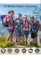 NKGKET 2-Way Walkie Talkies, Long Range, Rechargeable, 22 FRS Channel - 4 pack5