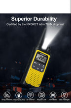 NKGKET 2-Way Walkie Talkies, Long Range, Rechargeable, 22 FRS Channel - 4 pack1