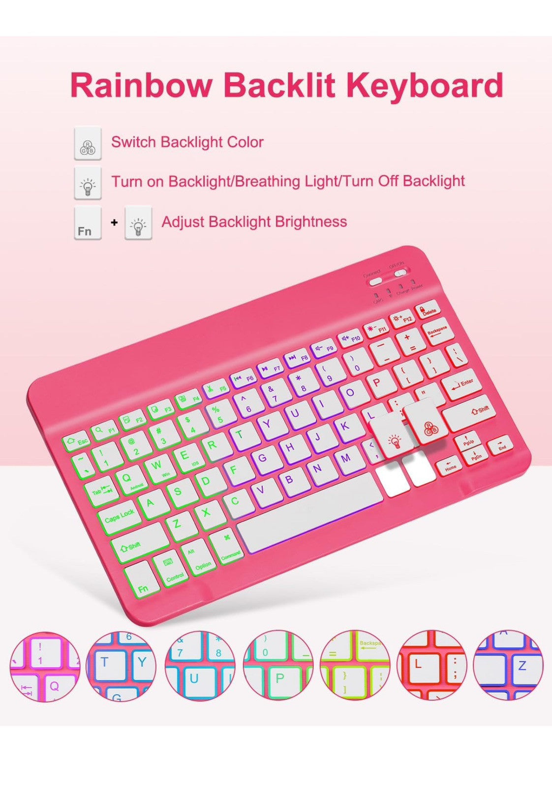 EAMPANG Smart Keyboard Case Pink 10.9