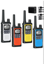 NKGKET 2-Way Walkie Talkies, Long Range, Rechargeable, 22 FRS Channel - 4 pack0