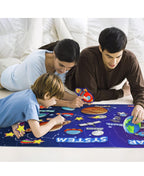 OKOOKO Solar System Felt Story Board Set 41PCS 43x29inch Outer Space Blue 4