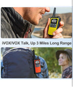 NKGKET 2-Way Walkie Talkies, Long Range, Rechargeable, 22 FRS Channel - 4 pack3